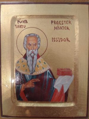 Tartu püha Issidori ikoon (18x14 cm)