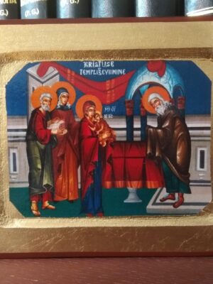 Kristuse templisseviimise ikoon (18 cm x 14 cm)