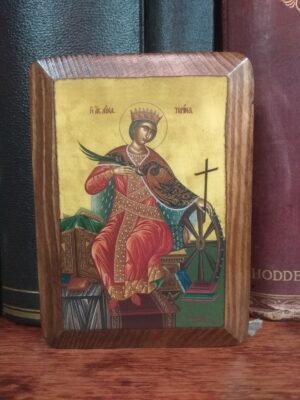 Väike püha Katariina ikoon (11 cm x 8 cm)