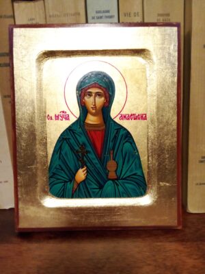 Püha Anastasia ikoon (ca 17 x 14 cm)