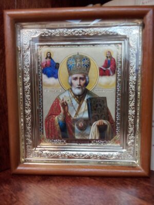 Püha piiskop Nikolai ikoon (17 x 14,5 cm)