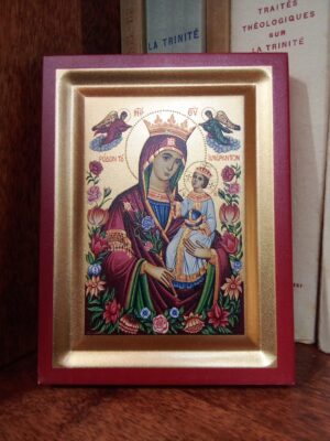 Jumalaema (Närbumatu Roos) ikoon, 10 (ca 12,6 x 9,6 cm)