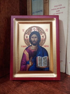 Kristuse ikoon 1 (ca 12,6 x 9,6 cm)