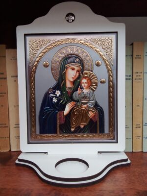 Jumalaema ikoon ("Närtsimatu õis"), ca 25,3 x 17,5 cm