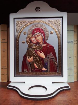 Jumalaema ja Kristuse ikoon (ca 25,3 x 17,5 cm)