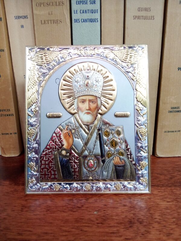 Püha piiskop Nikolai ikoon (ca 12 x 10 cm)