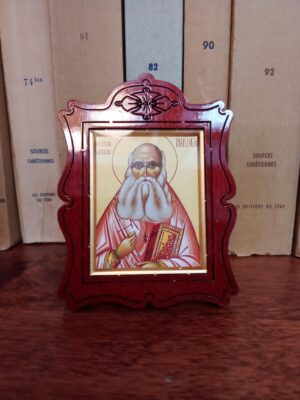 Tartu püha preestermärter Nikolai väike lauaikoon (ca 8,5 x 6,5 cm)