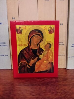 Väike Kristuse ja Jumalaema lauaikoon (ca 9 x 7 cm)