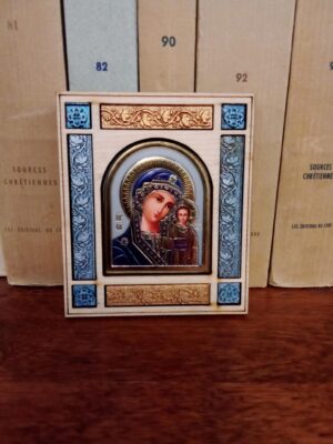 Väike Jumalaema ikoon (magnetiga, ca 8,2 x 7 cm)