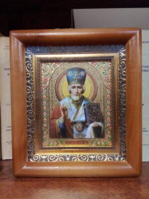Püha piiskop Nikolai ikoon (18 x 15,5 cm)