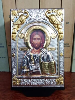 Kristuse ikooniga kinkekarp (ikoonitahvli mõõtmed ca 10,5 x 7 cm)