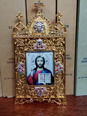 Kristuse ikoon metallraamis