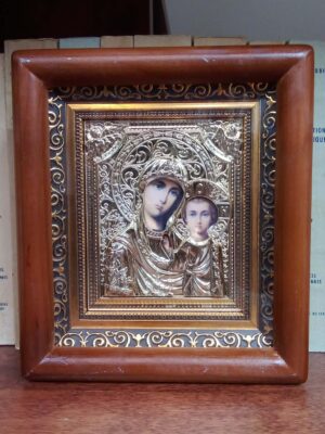 Jumalaema ikoon (ca 18 x 15,5 cm)