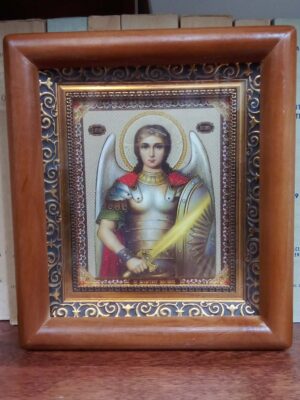 Püha peaingel Miikaeli ikoon (ca 18 x 15,5 cm)