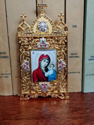 Jumalaema ikoon metallraamis