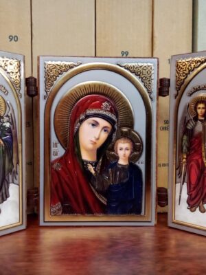 Jumalaema kokkupandav ikoon (inglitega)