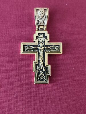 Metallist rist II (kuldne, ca 4 x 3,2 cm)